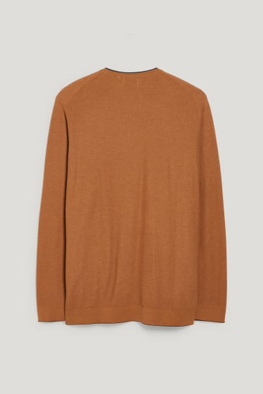 Hommes grandes tailles - Pull - marron clair