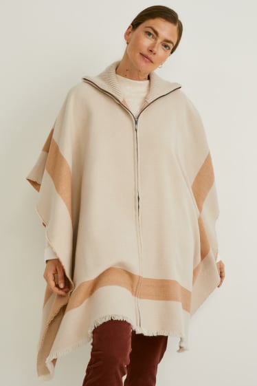 Women - Poncho - havanna