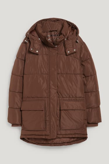 Clockhouse Girls - CLOCKHOUSE - Steppjacke mit Kapuze - dunkelbraun