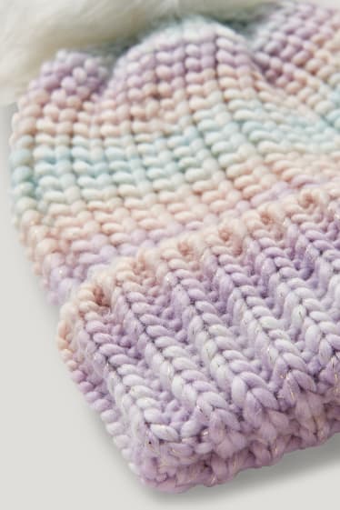 Toddler Girls - Strick-Mütze - bunt