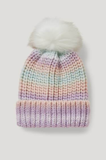 Toddler Girls - Strick-Mütze - bunt