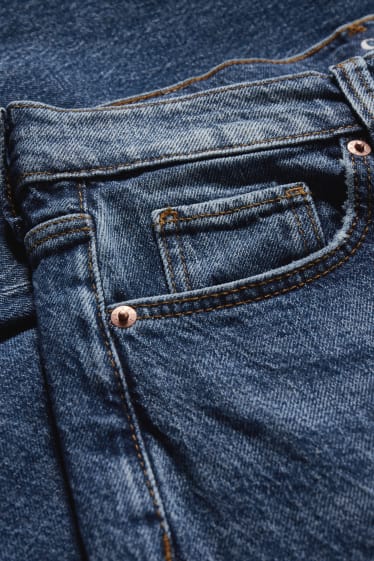 Damen - Straight Jeans - High Waist - LYCRA® - jeans-blau