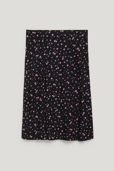 Clockhouse Girls - CLOCKHOUSE - rok - gebloemd - zwart