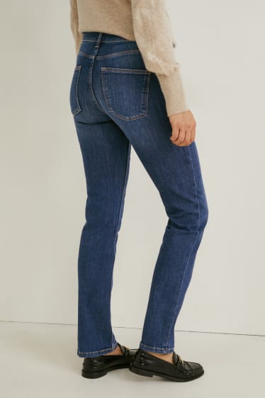 Dámské - Straight jeans - mid waist - LYCRA® - džíny - modré
