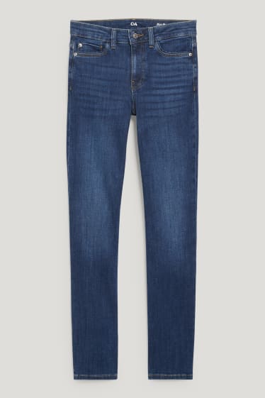 Dámské - Straight jeans - mid waist - LYCRA® - džíny - modré
