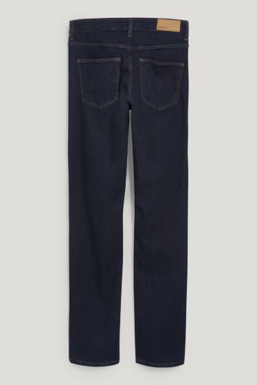 Dámské - Straight jeans - mid waist - LYCRA® - džíny - tmavomodré