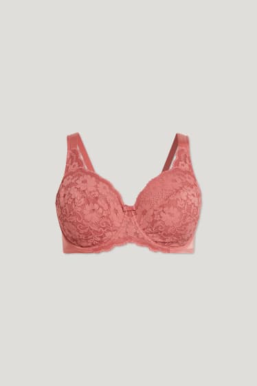 Women - Underwire bra - orange-red