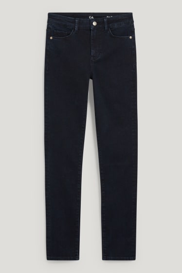 Dona - Slim jeans - mid waist - texans modeladors - LYCRA® - texà blau fosc