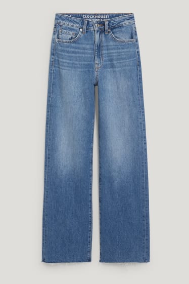 Clockhouse pro holky - CLOCKHOUSE - loose fit jeans - high waist - džíny - modré