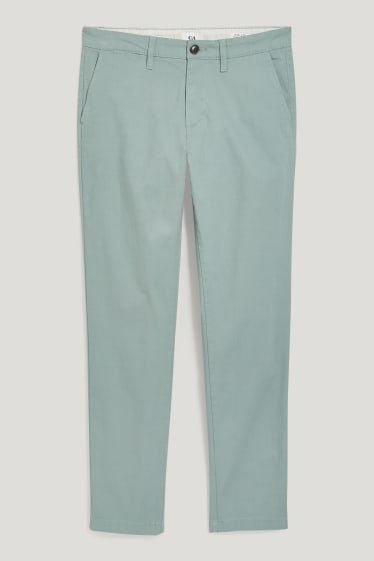 Uomo - Pantaloni chino - slim fit - LYCRA® - verde menta