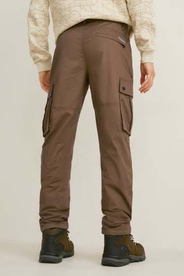 Hombre - Pantalón cargo - regular fit - LYCRA® - reciclado - caqui
