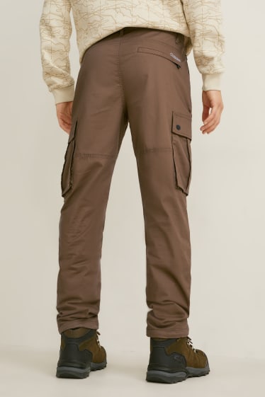 Hommes - Pantalon cargo - regular fit - LYCRA® - kaki