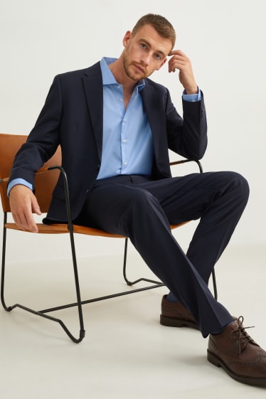Hommes - Chemise de bureau - regular fit - col cutaway - sans repassage - bleu clair