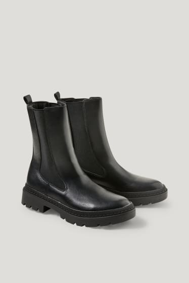 Donna - Stivaletti - similpelle - nero
