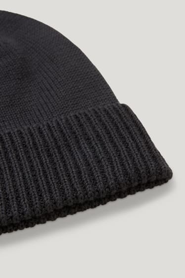Uomo - Berretto in maglia - nero