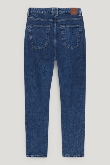Femei - Mom jeans - talie înaltă - LYCRA® - denim-albastru