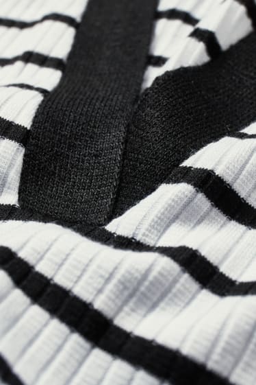 Mujer - Polo - de rayas - blanco / negro