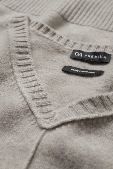 Donna - Maglione in cashmere - grigio melange