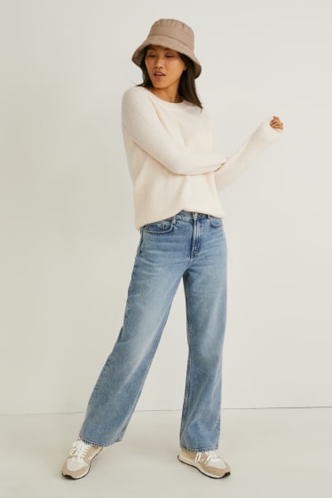 Damen - Pullover - cremeweiß