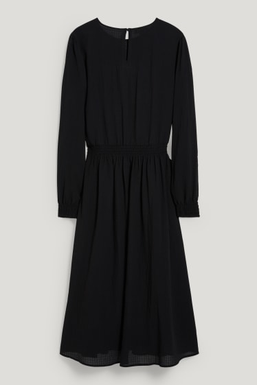 Dames - Fit & flare-jurk - zwart