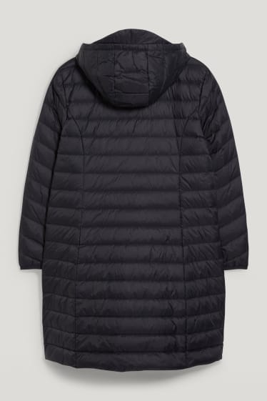 Women - Hooded down jacket - black
