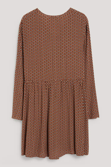 Clockhouse femme - CLOCKHOUSE - robe - avec LENZING™ ECOVERO™ - à motif - marron