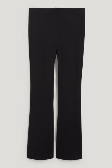Clockhouse Girls - CLOCKHOUSE - pantaloni di jersey - taglio flared - nero