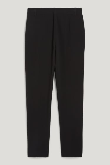 Damen - Stoffhose - Mid Waist - Slim Fit - recycelt - schwarz