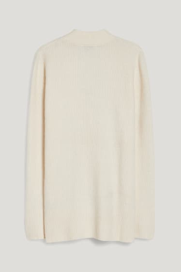 Women - Basic cardigan - cremewhite