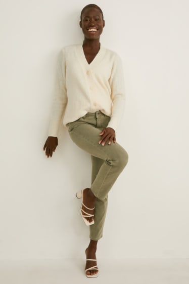 Women - Basic cardigan - cremewhite