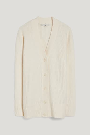 Women - Basic cardigan - cremewhite