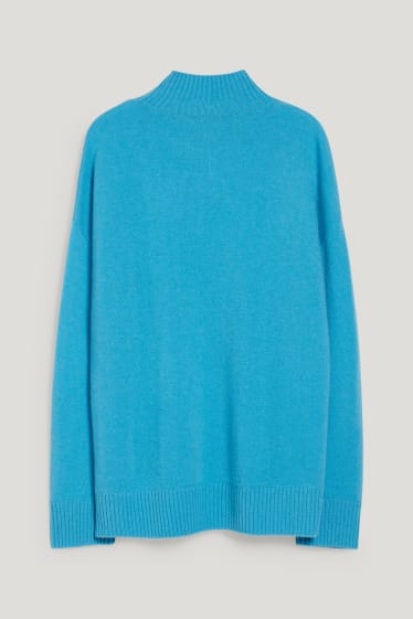 Dames - Trui van kasjmier - turquoise