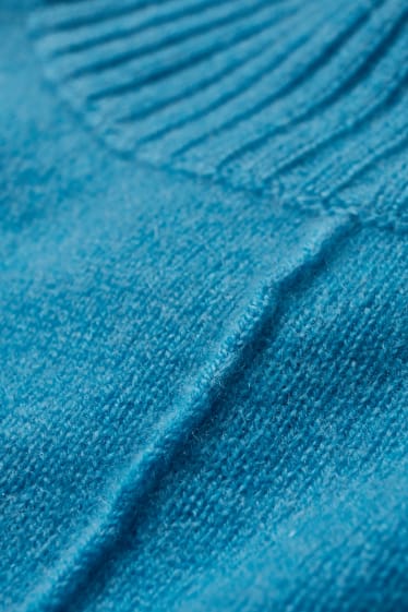Dames - Trui van kasjmier - turquoise