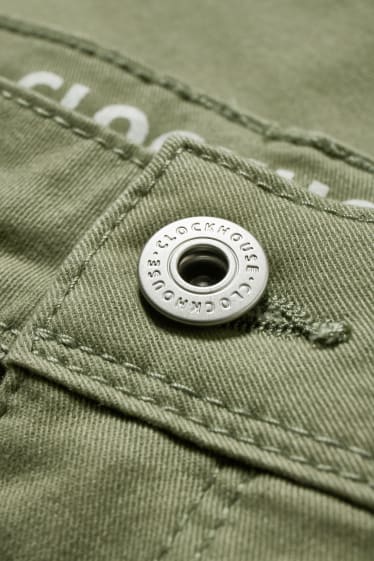 Clockhouse niñas - CLOCKHOUSE - pantalón cargo - high waist - skinny fit - verde