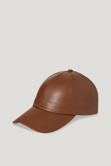 Clockhouse Girls - CLOCKHOUSE - cappellino - similpelle - marrone