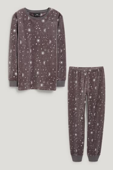 Bambine: - Pigiama - 2 pezzi - fantasia - grigio