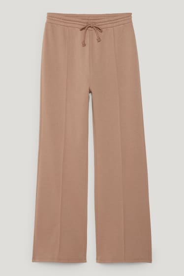 Clockhouse Girls - CLOCKHOUSE - pantaloni di felpa - palazzo - marrone chiaro