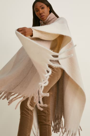 Women - Poncho - taupe