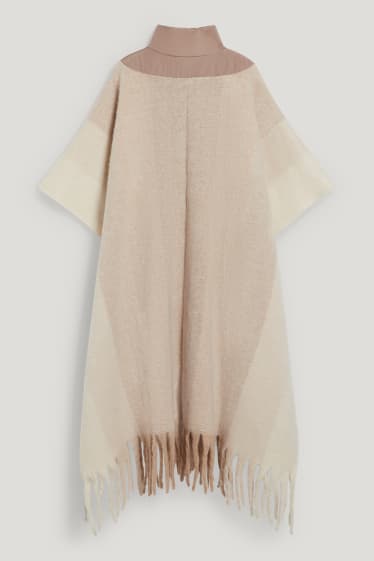 Women - Poncho - taupe