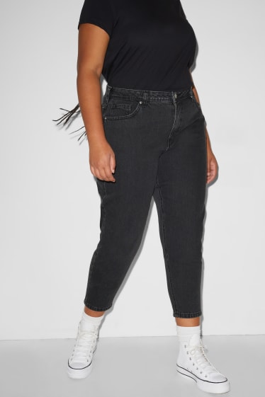 Donna - CLOCKHOUSE - jeans mom - vita alta - jeans grigio scuro