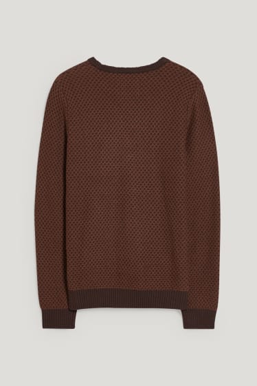Clockhouse homme - CLOCKHOUSE - pull - marron foncé