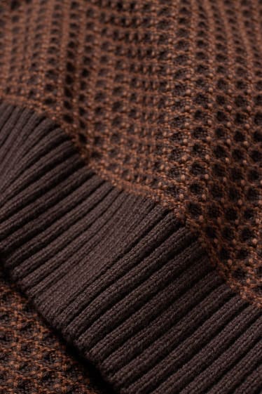 Clockhouse homme - CLOCKHOUSE - pull - marron foncé