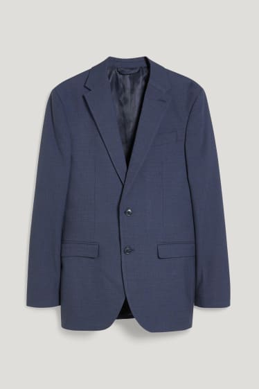 Hommes - Veste de costume - regular fit - matière extensible - LYCRA® - bleu foncé