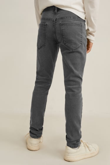 Garçons - Lot de 2 - skinny jean - gris chiné