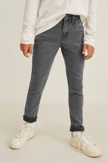 Garçons - Lot de 2 - skinny jean - gris chiné