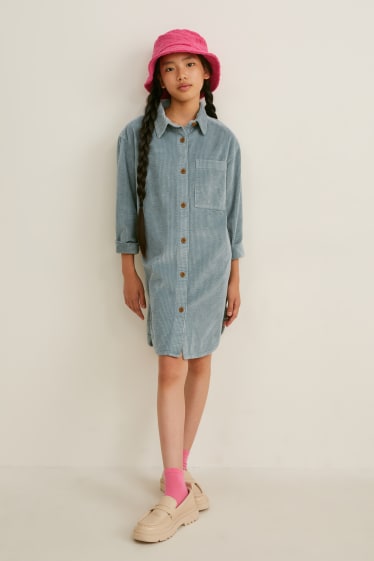 Kids Girls - Jurk van corduroy - mintgroen