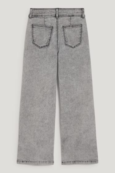 Kids Girls - Wide leg jeans - dżins-jasnoszary