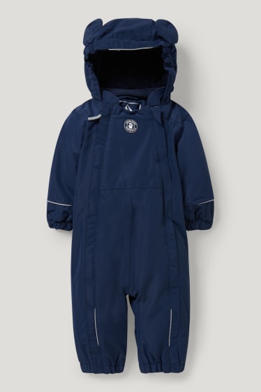 Bébé garçons - Combinaison de neige bébé à capuche - bleu foncé