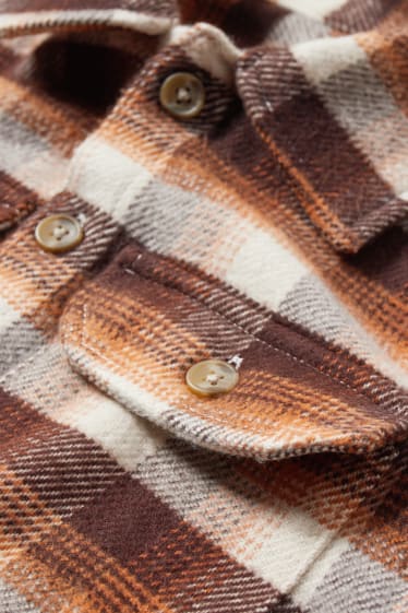 Toddler Boys - Camicia - genderless - a quadretti - marrone / beige