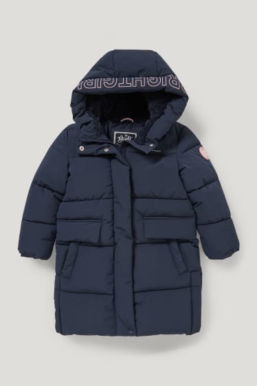 Toddler Girls - Giacca trapuntata con cappuccio - blu scuro